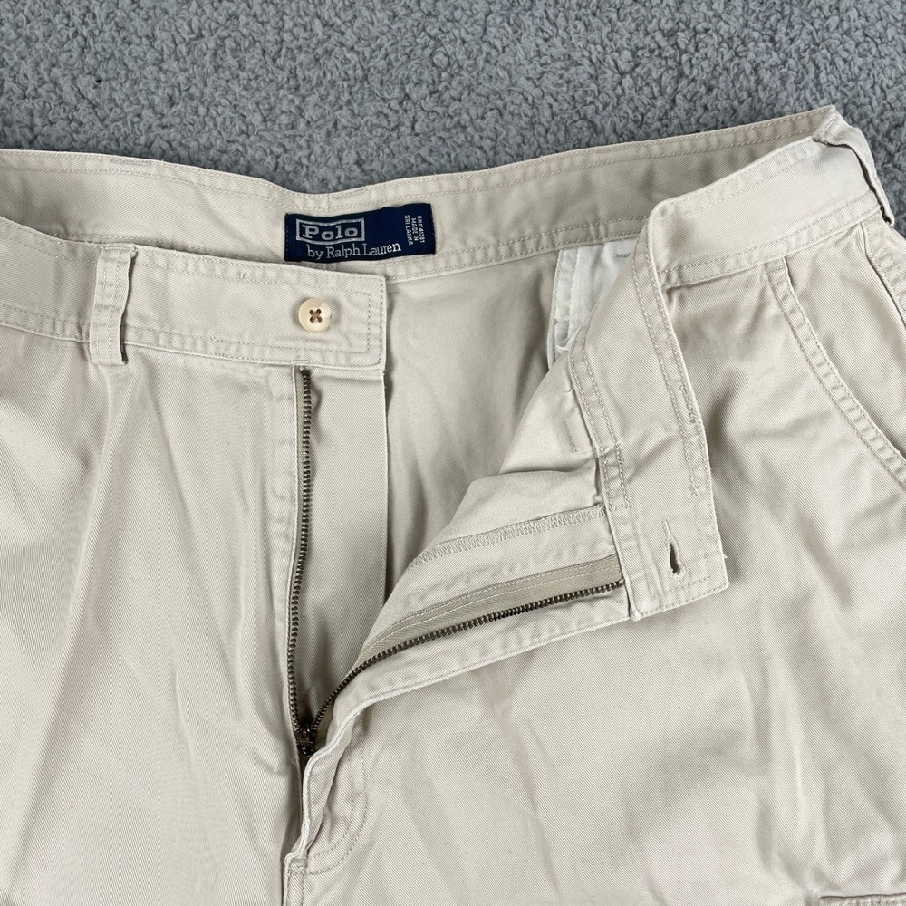 Polo by Ralph Lauren Cargo Shorts Mens 40 Khaki Classic Relaxed Utility Outdoor - Picture 2 of 13